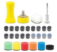 371PCS 25mm Drill Sanding Attachment Wet and Dry Sanding Discs Drill Polishing Pads Kit 60 to 10000 Grit Wet and Dry Sandpaper Compatible with Dremel Rotary Tools, for Resin Wood Metal and Jewelry