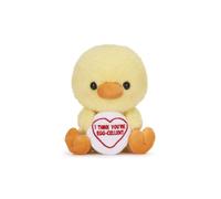 Swizzels Love Hearts 18cm (7-Inch) Baby Chick ‘I THINK YOU’RE EGG-CELLENT’ Plush Soft Toy