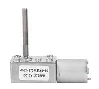 375RPM DC Gear Motor, DC12V Speed Reduction Geared Motor with Brass Coil and Aluminum Shell, Self - Locking Gear Motor for Vending Machines Robotics Automation