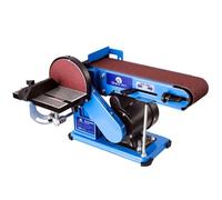 375W Electric Belt + DISC Sander 2in1 LINISHER Bench WORKTOP Wood Metal Sanding