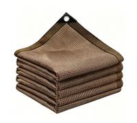 375x780 cm Brown e Cloth - UV Resistant, Tear-Proof, Wind-Permeable Mesh with Grommets for Greenhouse, Garden, Patio, and Lawn Protection