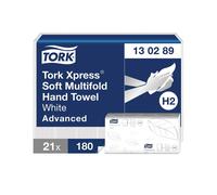37680 Tork Xpress Paper Hand Towel Soft Multifold Advanced White (Pack of 21)