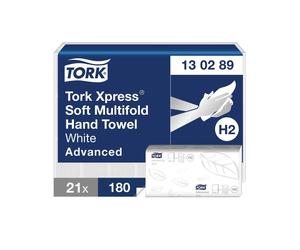37680 Tork Xpress Paper Hand Towel Soft Multifold Advanced White (Pack of 21)