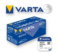 Varta Pack of 10 Blister Packs of 1 V377 (SR66) Silver Oxide Watch Battery 1.55 V