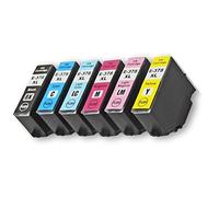 378XL BK/C/M/Y/LC/LM Ink Cartridges Compatible for Epson Expression Photo XP-8500, XP-8505