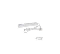 379955: 2m Switched Extension Lead - 6 Socket Gang with Neon Indicator & Individual Switches (13A)