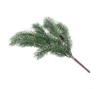 37cm Green Artificial Christmas Tree Pine Branch Plastic Fake for Leaf Stem for DIY Home Decoration Wedding Party Festive Floral Display Candy Box