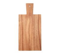 37cm Rectangular Paddle Chopping Board with Pink Edge Brown