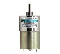 37GB520 Low Spped Adjustable 5rpm to 600rpm 37mm Diameter Gear electronic starter 12v 24v DC Gear Reducer electronic starter CZAOINCU(24v 30rpm,Motor with bracket)