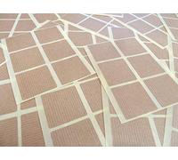 37mm (1.5") Square Shape Colour Code Stickers - Packs of 72 Large Coloured Squares Sticky Labels - 32 Colours Available (Light Brown Kraft)
