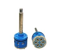 37mm 5/6 Way Ceramic Faucet Cartridge Replacement for Dual-Handle Bathroom Shower Faucet Part, 4-Way Shower Faucet Cartridge, Faucet Valve (RR-37-105MM)