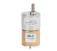 37MM DC 12V 24V Gear Motor 37GB30-C Low Speed Torque Brush Geared DIY Model CW/CCW Motor 2RPM-1000RPM 37GB520(24V With bracket,200)