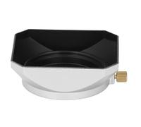 37mm Square Lens Hood, Aluminum Alloy Camera Lens Shade Silver, Protective Sun Shade Accessory for Digital Camera - Enhance Image Sharpness, Reduce Glare, Durable Build for