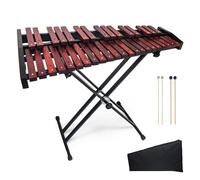 37Note Glockenspiel Xylophone for Adults, Professional Wooden Glockenspiel with Mallet and Adjustable Stand Xylophone Bell Kit for Adults