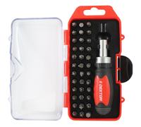 37PC STUBBY RATCHET SCREWDRIVER AND BI