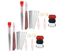 37PCS Sewing Tool Set, 2set Needles Thread Hand Repair Tools, Portable DIY Hand Made Craft Set, Sewing Working Kit for Beginners (2SET)