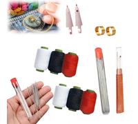 37PCS Sewing Tool Set,Embroidery Tool Kit,Include 25 Steel Needles,Sewing Tools Set,Needles Thread Hand Repair Tools,Portable Sewings Working Kit for Beginners,Professional DIY Lovers