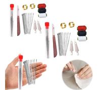 37Pcs Sewing Tool Set, Needle and Thread Kit,Needles Thread Hand Repair Tools,DIY Hand Made Craft Set, Sewing Working Kit for Beginners (2pcs)