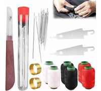 37PCS Sewing Tool Set,Needles Thread Hand Repair Tools,Portable Embroidery Tool Kit,Portable DIY Hand Made Craft Set,Sewing Working Kit for Beginners,Easy Handling and Portability