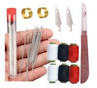 37PCS Sewing Tool Set,Portable Slender Needles Thread Sewing Working Kit,Needles Thread Tools for Beginners Pro Enthusiasts (37PCS)