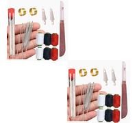 37Pcs Sewing Tool Set, Sewing Kit for Adults, Needle and Thread Kit, Needles Thread Hand Repair Tools, Portable Sewing Supplies Accessories, DIY Hand Made Craft Set (2 Set(74Pcs))