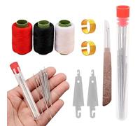 37PCS Sewing Tool Set, Sewing Kit for Adults, Portable Slender Needles Thread Sewing Working Kit,Needles Thread Tools for Beginners Pro Enthusiasts, Easy Handling and Portability