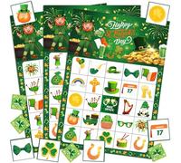 37pcs St Patrick's Day Bingo Cards for Irish Themed Party Games, St Patricks Day Bingo Cards for Saint Patricks Day Decorations