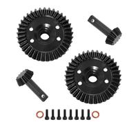 37T 13T Steel Differential Gear Set Ring And Pinion Gear 5379X Upgrade Parts Compatible With 1 10 Scale RC Cars TRX Models(4PCS)