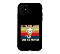 37th Birthday 37 Years Ago I Was The Fastest Bday Case for iPhone 11