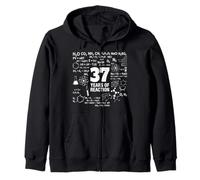 37th Birthday 37 Years Old Funny Chemistry Nerd Humor Geek Zip Hoodie