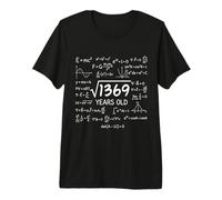37th Birthday 37 Years Old Funny Math Nerd Humor G ift Premium T-Shirt