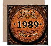 36th Birthday Card for Men Women - Retro Not Old - Happy 36 Birthday Cards for Sister Wife Niece Daughter Uncle Son, 145mm Bday Greeting Cards