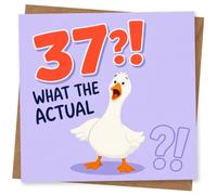 37th Birthday Card, Funny Design