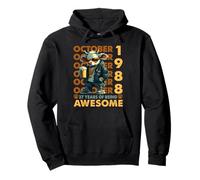 37th Birthday Cow Legends October 1988 37 Years Old Mens Pullover Hoodie