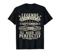 37th Birthday Gifts For Men 37 Year Old Bday September 1988 T-Shirt