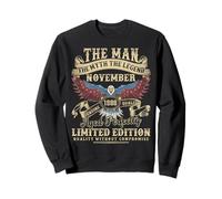 37th Birthday Gifts November 1988 Men Funny 37 Years Old Sweatshirt