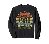 37th Birthday Gifts Vintage November 1988 37 Years Old Men Sweatshirt