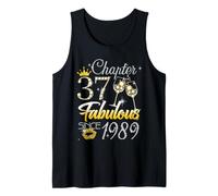 37th Birthday Queen Chapter 37 Fabulous Since 1989 Women Tank Top