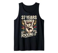 37th Birthday Rock Funny Birthday 37 Years Rock'n'Roll Tank Top