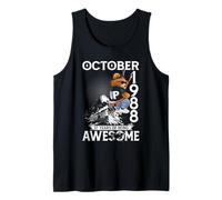 37th Birthday The Bear Legends October 1988 37 Years Old Men Tank Top
