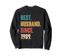 37th Wedding Anniversary For Him - Best Husband Since 1989 Sweatshirt