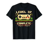37th Wedding Anniversary Gamer Vintage Level 37 Complete T-Shirt