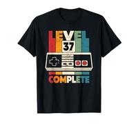 37th Wedding Anniversary Him Her Vintage Level 37 Complete T-Shirt