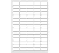 37x16mm, 375 Labels, Matt White Paper, 5 A4 Sheets, Laser Copier Inkjet Stickers