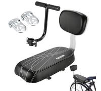 37x25x16CM Cycling Child Seats, Child Bi-ke Carrier Seat Rear, Bi-cycle Rear Seat Cushion Armrest Footrest Set, Kid Bi-ke Back Cushioned Seat Kit, Including Cushion Backrest Armrest Handrail Footrests