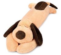 38.1 inch Long Dog Plush Pillow Cute Puppy Plush Stuffed Animal Pillow, Stuffed Labrador, Sleeping Hugging Plush Pillow Stuffed Toy Cuddly Puppy Doll Toy Fluffy Toys for Kids Adults Birthday (Brown)