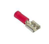 38.2 FASTON Female 6.3mm Insulated Red (10 Pieces)