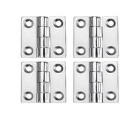 38/40/50mm Stainless Steel Butt Hinge with 4 Holes Mirror Polish SquareSolid 1Pcs(38-38-4mm)