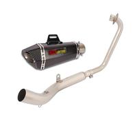 38-51mm Exhaust Muffler Silencer For Zontes ZT125 U1 ZT125 G1 2021-2023 Complete Exhaust Motorocycle Header Mid Link Pipe 51mm Muffler DB Killer(A)