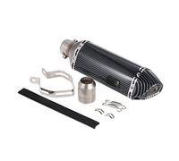 38-51mm Small Hexagonal Exhaust Muffler with Fit for Motorcycle ATV Universal Black